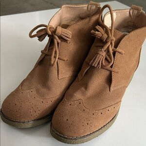 Lands' End Brown Lace Up Boots